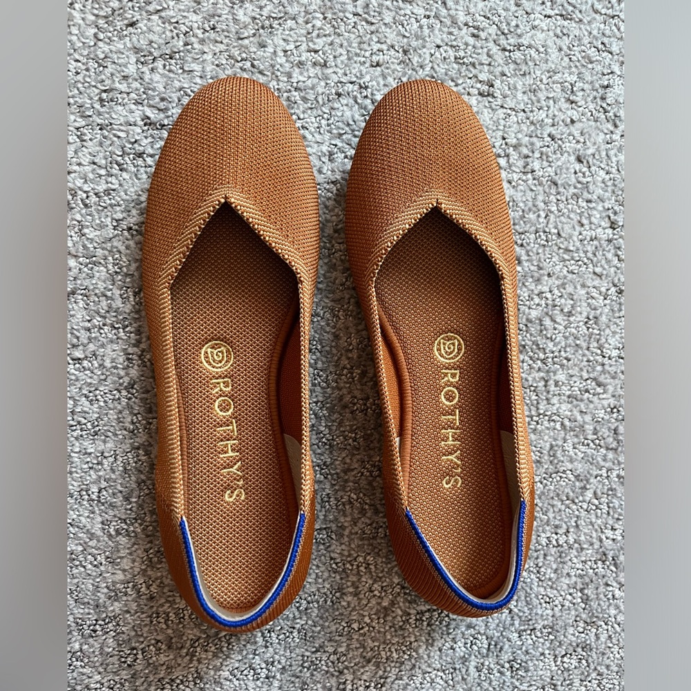 Rothy’s The Flat in Fawn size 8